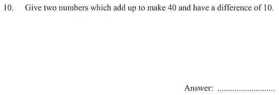 Question 10 - The London Independent Girls' Schools' Consortium Group 1 Maths 2011