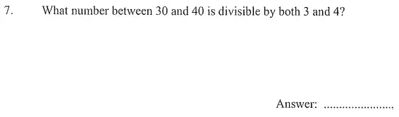 Question 7 - The London Independent Girls' Schools' Consortium Group 1 Maths 2011