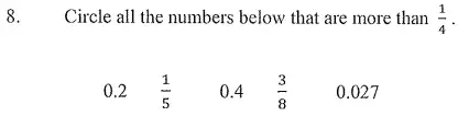 Question 8 - The London Independent Girls' Schools' Consortium Group 1 Maths 2011