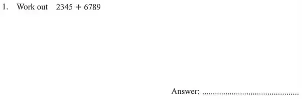 Question 1 - The North London Independent Girls' Schools' Consortium Group 1 Maths 2012