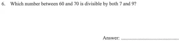 Question 6 - The North London Independent Girls' Schools' Consortium Group 1 Maths 2012