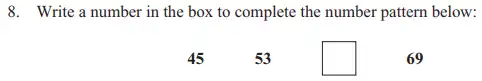 Question 8 - The North London Independent Girls' Schools' Consortium Group 1 Maths 2013