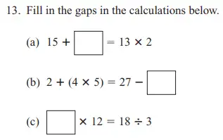 Question 13(a,b,c) - The North London Independent Girls' Schools' Consortium Group 1 Maths 2013