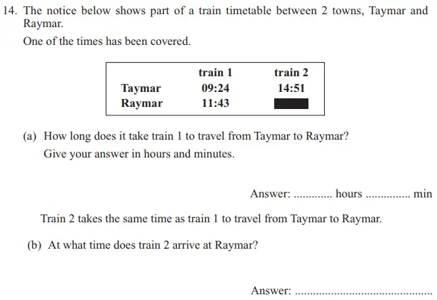 Question 14(a,b) - The North London Independent Girls' Schools' Consortium Group 1 Maths 2013