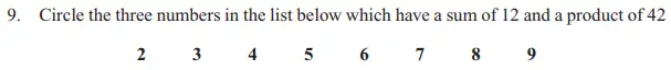 Question 9 - The North London Independent Girls' Schools' Consortium Group 1 Maths 2014