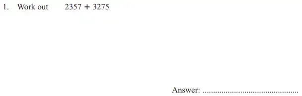 Question 01 - The North London Independent Girls Schools Consortium Group 1 Maths 2015