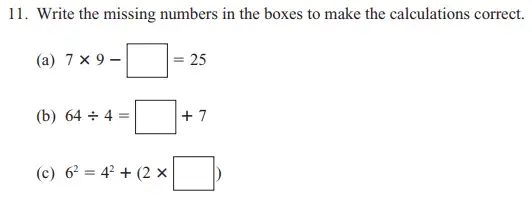 Question 11 - The North London Independent Girls Schools Consortium Group 1 Maths 2015