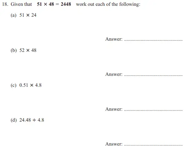Question 18 - The North London Independent Girls Schools Consortium Group 1 Maths 2015