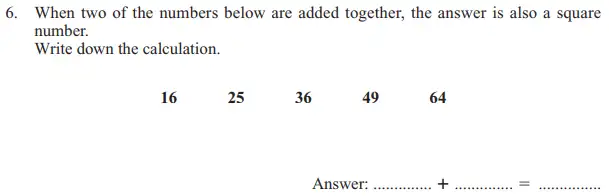 Question 06 - The North London Independent Girls Schools Consortium Group 1 Maths 2015