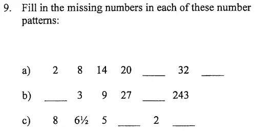 Question 9(a,b,c) - North London Collegiate School Group 2 Maths 2008
