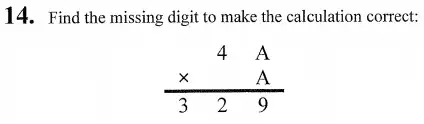 Question 14 - The North London Independent Girls' Schools' Consortium Group 2 Maths 2010