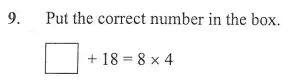 Question 9 - The North London Independent Girls' Schools' Consortium Group 2 Maths 2011