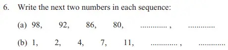 Question 6(a,b) - The North London Independent Girls' Schools' Consortium Group 2 Maths 2012