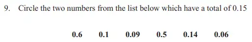 Question 9 - The North London Independent Girls' Schools' Consortium Group 2 Maths 2012