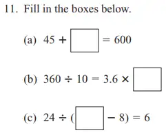 Question 11(11(a),11(b),11(c)) - The North London Independent Girls' Schools' Consortium Group 2 Maths 2012