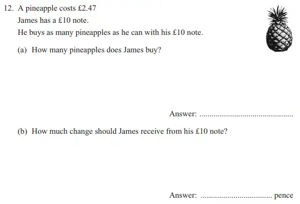Question 12(12(a),12(b)) - The North London Independent Girls' Schools' Consortium Group 2 Maths 2012