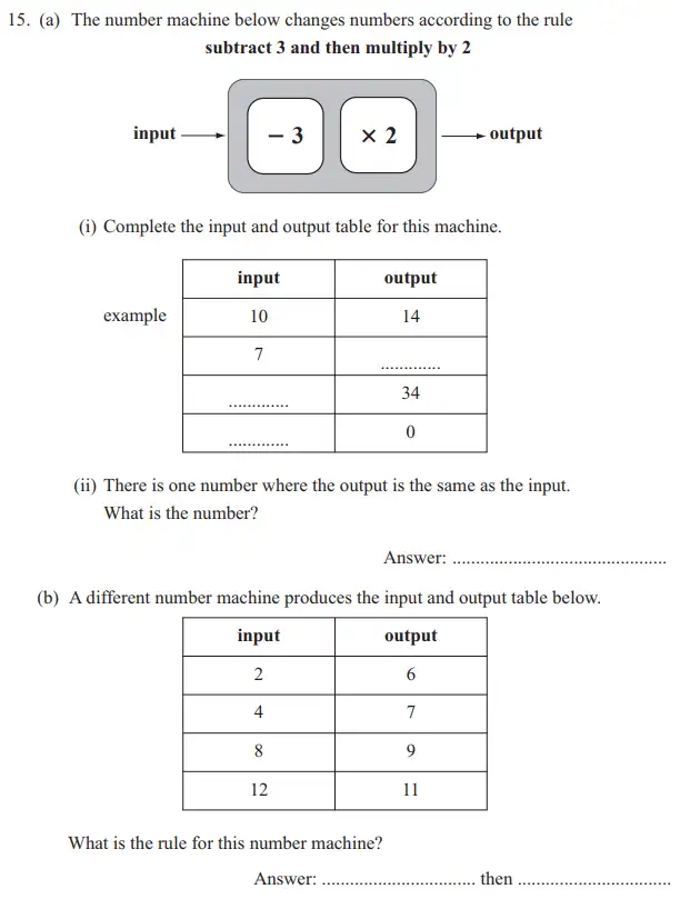 Question 15(15(a),15(b)) - The North London Independent Girls' Schools' Consortium Group 2 Maths 2012