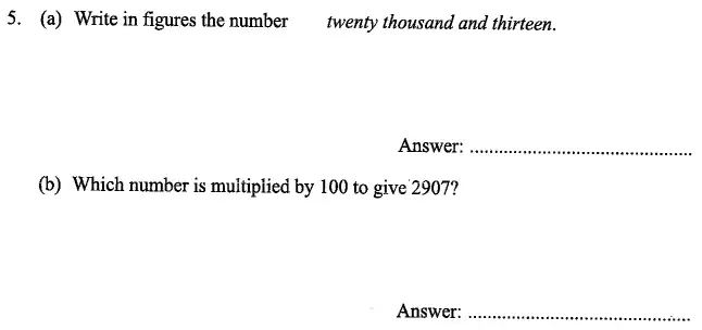 Question 5(a,b) - The North London Independent Girls' Schools' Consortium Group 2 Maths 2013