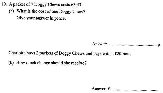Question 10(10(a),10(b)) - The North London Independent Girls' Schools' Consortium Group 2 Maths 2013