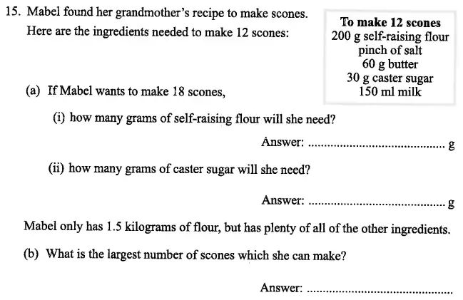 Question 15(15(a),15(b)) - The North London Independent Girls' Schools' Consortium Group 2 Maths 2013