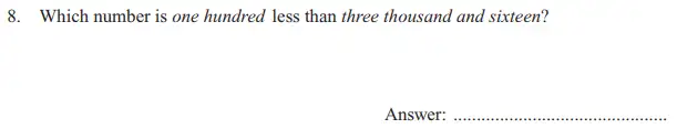 Question 8 - The North London Independent Girls' Schools' Consortium Group 2 Maths 2016