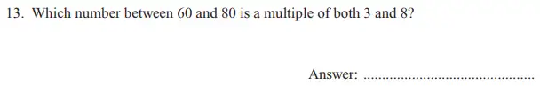 Question 13 - The North London Independent Girls' Schools' Consortium Group 2 Maths 2016