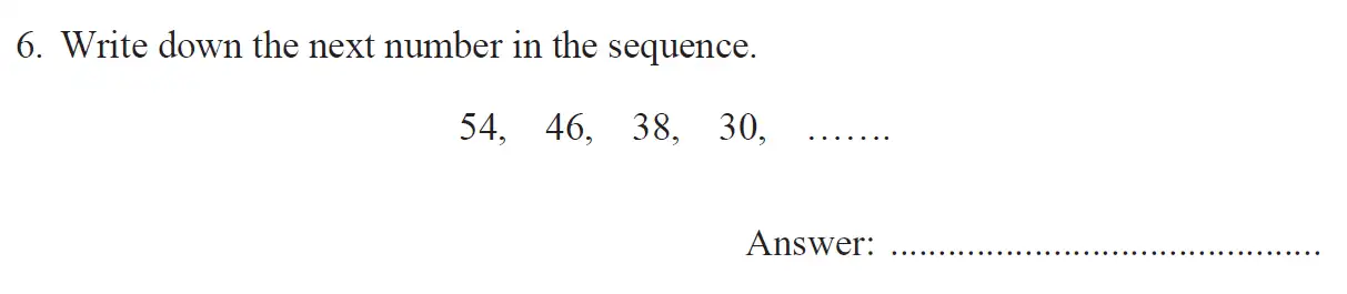 Question 6 - The North London Independent Girls' Schools' Consortium Group 2 Maths 2017