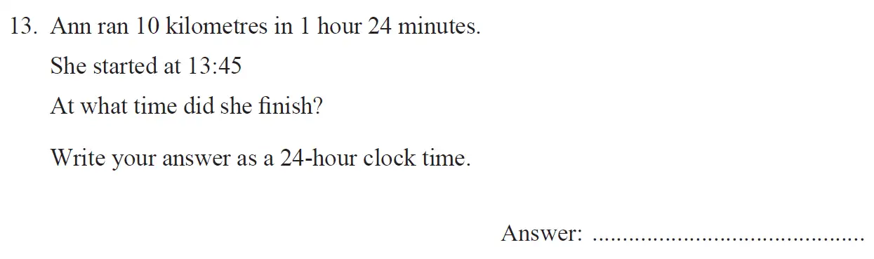 Question 13 - The North London Independent Girls' Schools' Consortium Group 2 Maths 2017
