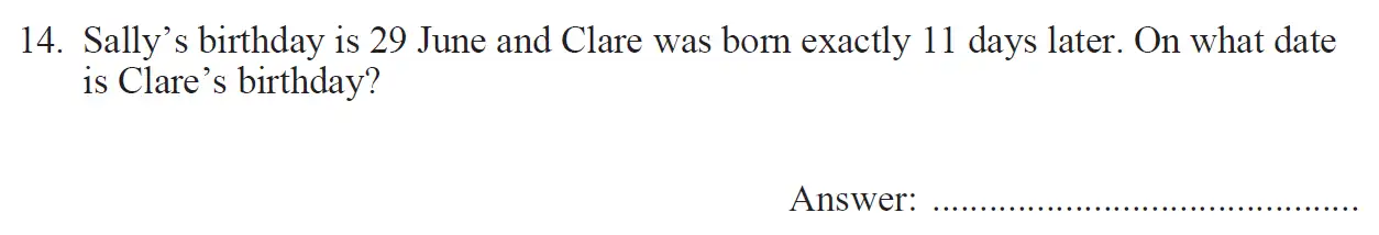 Question 14 - The North London Independent Girls' Schools' Consortium Group 2 Maths 2017