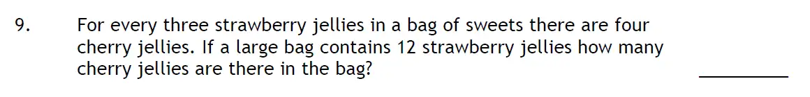 Question 9 - Haberdashers Askes Boys School HABS – 11 Plus Entrance Exam 2015