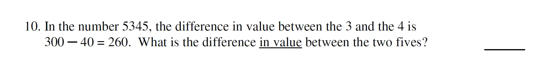 Question 10 - Haberdashers’ Aske’s Boys’ School (HABS) 11 Plus Maths Sample Paper – 2007