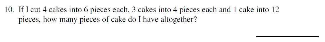 Question 10 - Haberdashers’ Aske’s Boys’ School (HABS) 11 Plus Maths Sample Paper – 2008