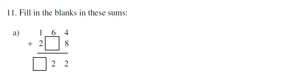 Question 11(a) - Haberdashers’ Aske’s Boys’ School (HABS) 11 Plus Maths Sample Paper – 2008