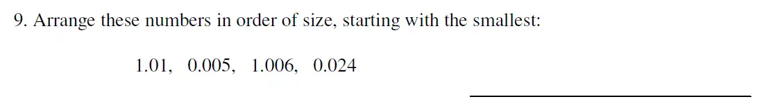 Question 9 - Haberdashers’ Aske’s Boys’ School (HABS) 11 Plus Maths Sample Paper – 2008