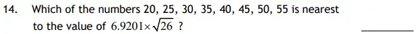 Question 14 - Haberdashers’ Aske’s Boys’ School (HABS) 11 Plus Maths Sample Paper – 2010