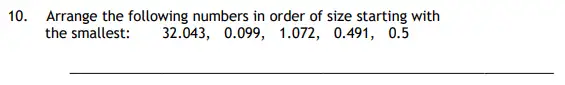 Question 10 - Haberdashers’ Aske’s Boys’ School (HABS) 11 Plus Maths Sample Paper – 2011
