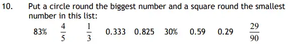 Question 10 - Haberdashers’ Aske’s Boys’ School – Mathematics Specimen Paper – 2013