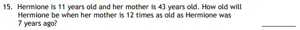 Question 15 - The Haberdashers' Aske's Boys’ School HABS - 11+ Maths Entrance Examination - 2014