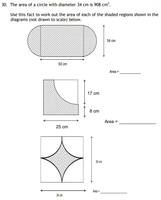 Question 30 - The Haberdashers' Aske's Boys’ School HABS - 11+ Maths Entrance Examination - 2014