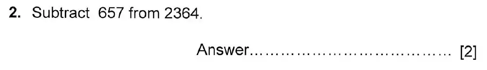 Question 2 - Haberdashers Monmouth Girls School HABS Entrance Examination 2015
