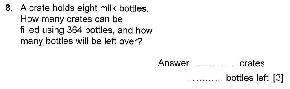 Question 8 - Haberdashers Monmouth Girls School HABS Entrance Examination 2015