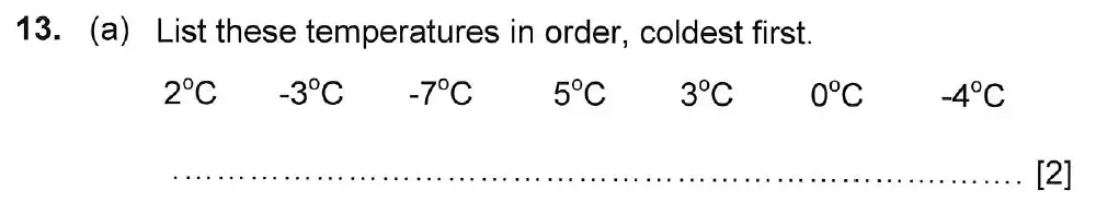 Question 13(a) - Haberdashers Monmouth Girls School HABS Entrance Examination 2015