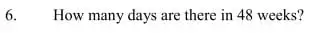 Question 6 - Haberdashers’ Aske’s Boys’ School (HABS) 11 Plus Maths Sample Paper – 2009