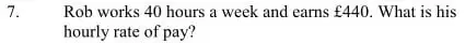 Question 7 - Haberdashers’ Aske’s Boys’ School (HABS) 11 Plus Maths Sample Paper – 2009