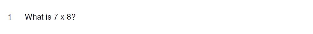 Question 1 - Haileybury 11 Plus Maths Sample Assessment 1 - 2024