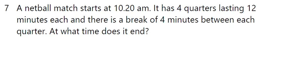 Question 7 - Haileybury 11 Plus Maths Sample Assessment 3 - 2022