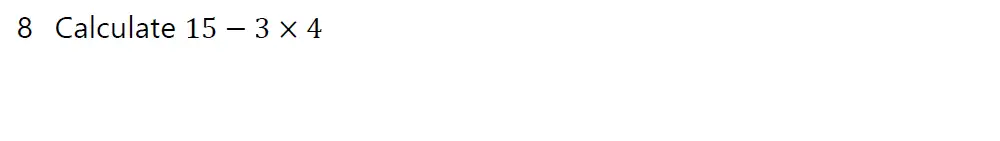 Question 8 - Haileybury 11 Plus Maths Sample Assessment 3 - 2022