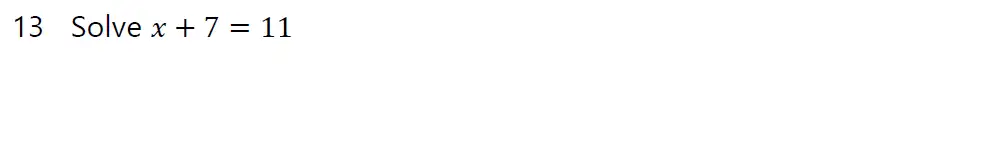 Question 13 - Haileybury 11 Plus Maths Sample Assessment 3 - 2022