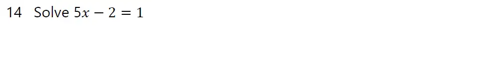 Question 14 - Haileybury 11 Plus Maths Sample Assessment 3 - 2022