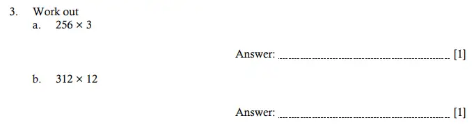 Question 3(a,b) - Hampton Court House 11 Plus Entrance Exam Maths - 2024